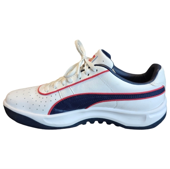 Puma Kids Sneakers - White and Navy - Picture 2 of 15